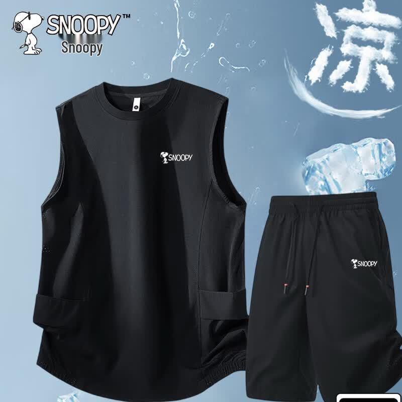 Snoopy Men s Summer Vest & Shorts Set 2XL