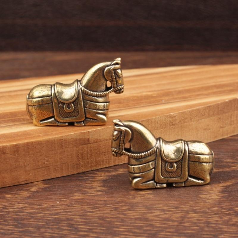 Metal Horse Statue Sculptures Decorative Animal Figurines Tabletop Ornament Symbols Wealth Career Home Decorations