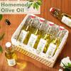 Swing Top Glass Bottles for Olive Oil Homemade 8 Oz Clear Flip Top Bottles with Airtight Lids Labels for Storing Homemade Oil