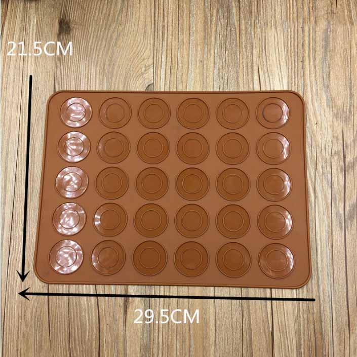 30 Hole Macaron Pastry Non-stick Silicone Pad Baking  Mat DIY Mold Cake Dessert Tool Oven Bakeware