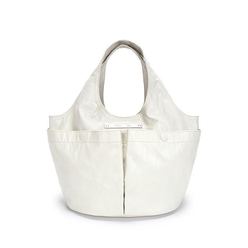 Niche Shoulder Bag Wrinkled Double Pocket Design Casual Summer New