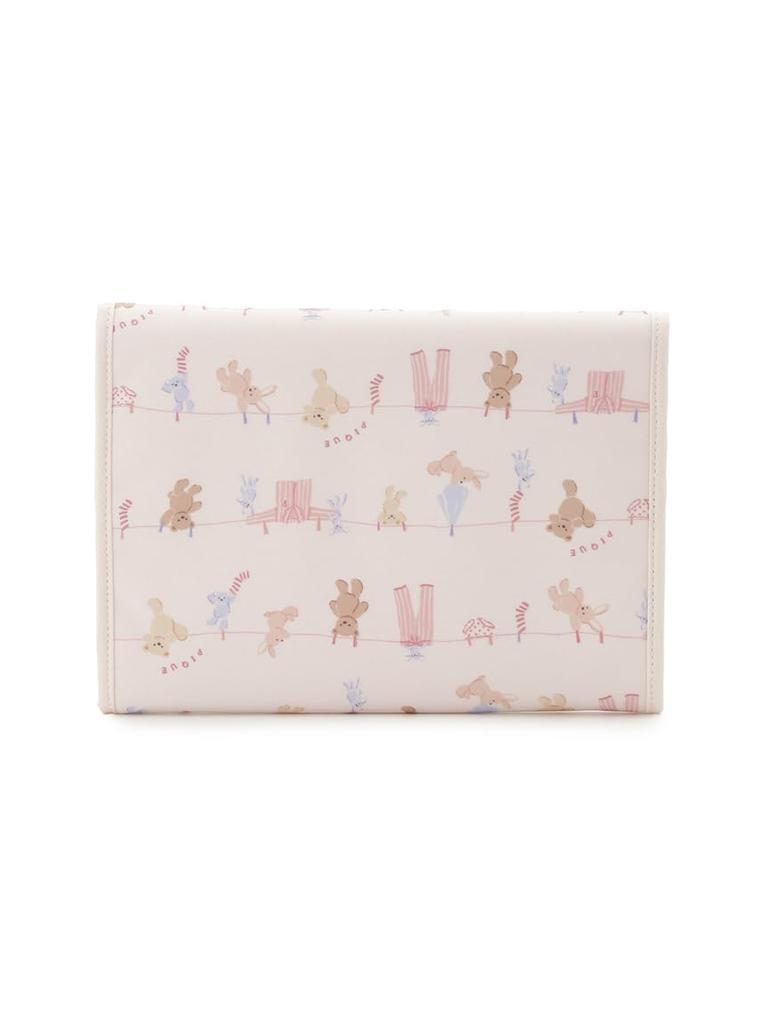 Washing Animal Print Maternal and Child Health Handbook Case, Large, PPGB261712, PNK, Large