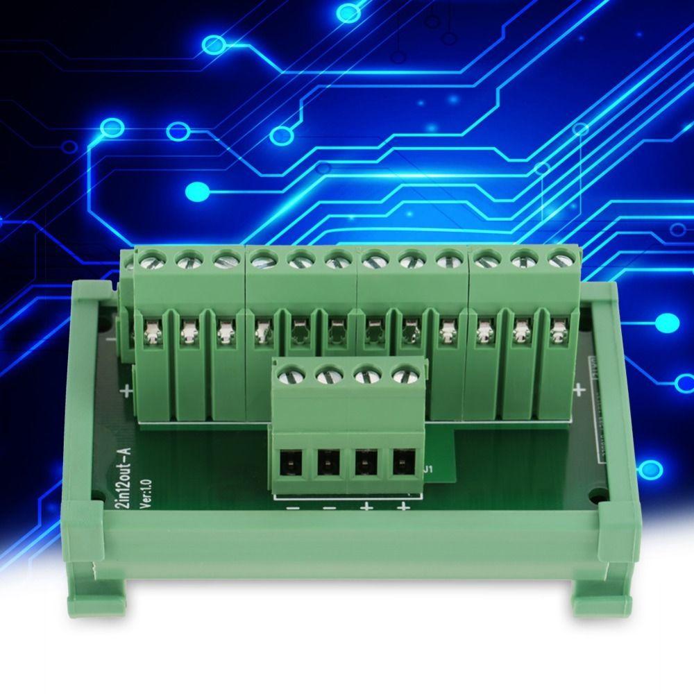 12 Position Power Distribution Module Terminal Block Distribution Board  Automation System