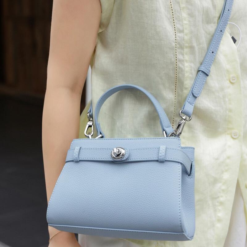 Женская сумка-тоут Dou Xiaozhu из натуральной кожи винтажного стиля Kelly