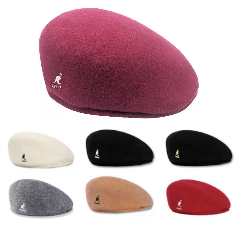 Kangol Woll-Barett Hut Modischer Trendiger Stil mit Kurzer Krempe für Alle Jahreszeiten