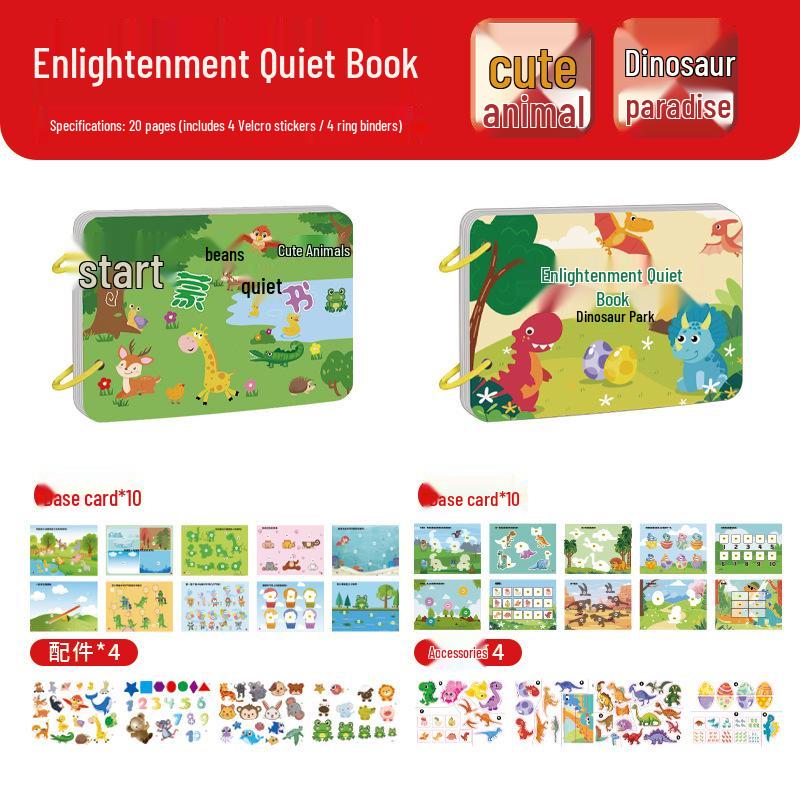 Early Learning Sticker Book: Character Recognition for Ages 3-6 - Interactive Educational Toy