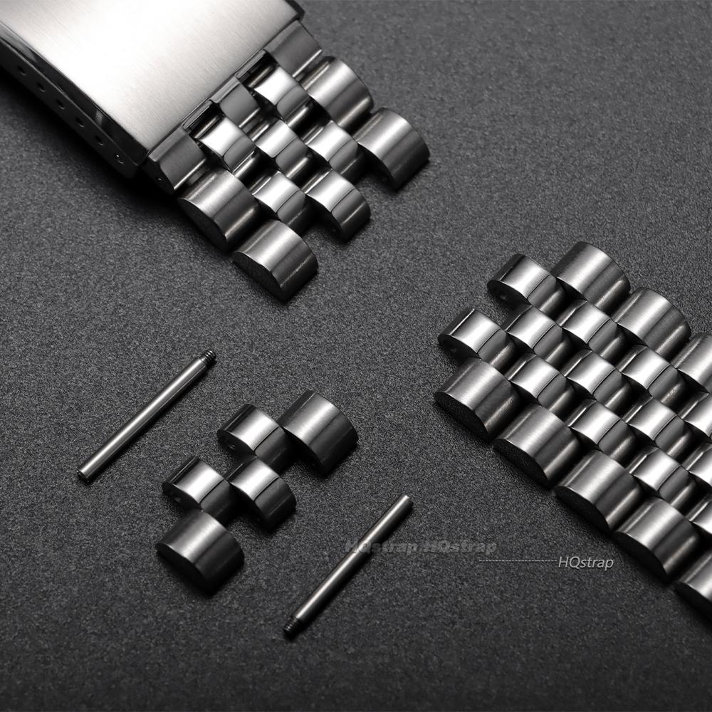 Solid Stainless Steel Watchband for Seiko Quick Fit Bracelet for Jubilee Solid Buckle Screw Link 20mm 22mm Men Watch Accessories