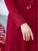 Elegant Wine Red Qipao Dress for Mother of the Groom - Perfect for Spring Banquets or Daily Wear