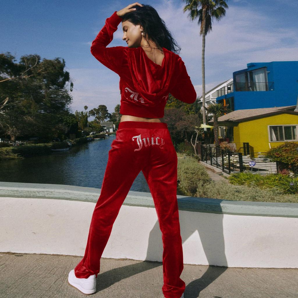 Women's Two-piece Casual Long Sleeved Hot Diamond Diamond Velvet Sports Casual Set