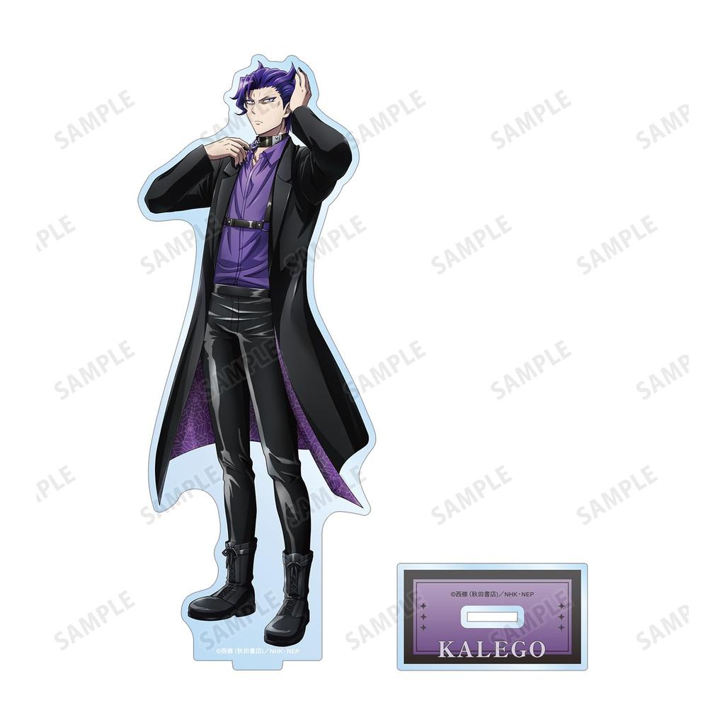 Welcome To Demon Original Illustration Naberius Karuego Black Coordinate Big Acrylic Stand School! Iruma-kun Ver.