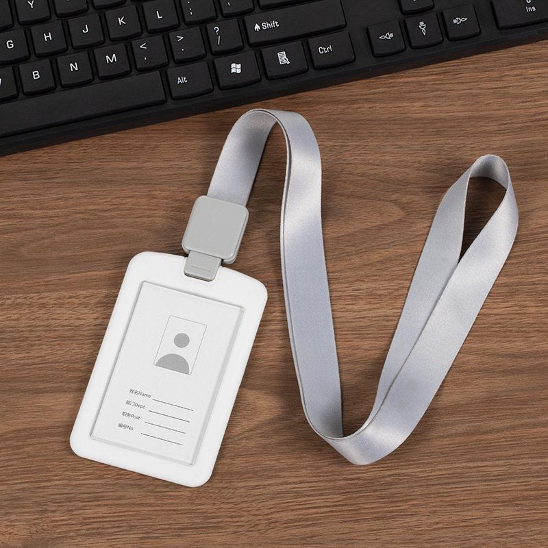 Retractable Lanyard Silicone ID Card Holder for Work and Business
