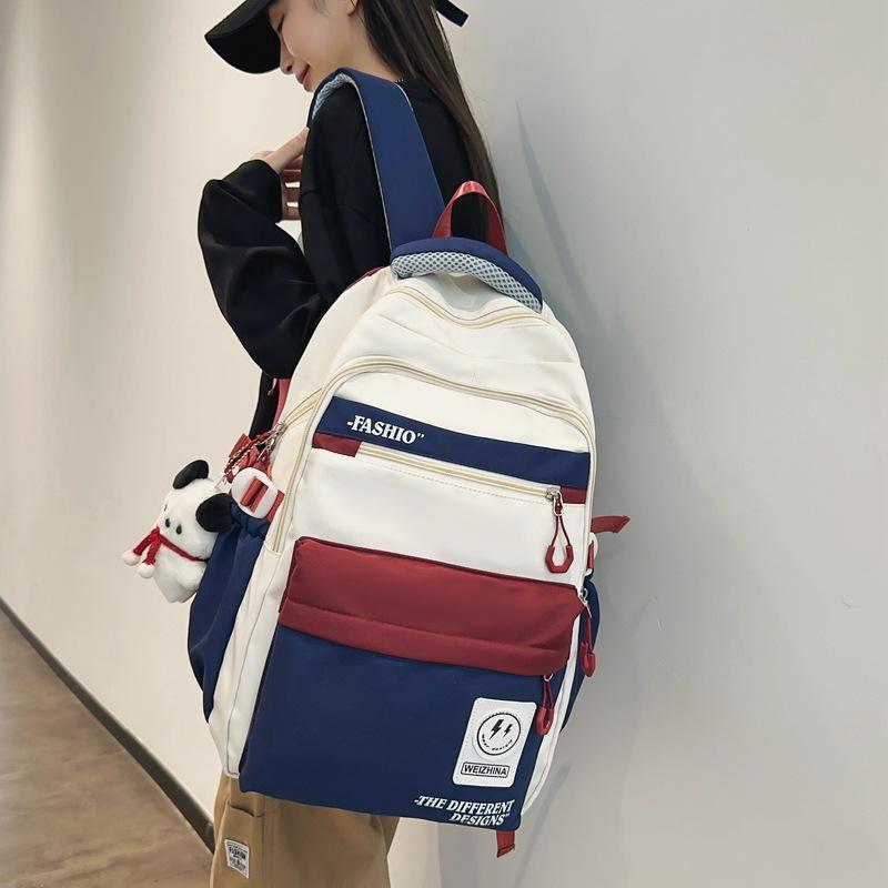 Schoolbag UK FDXR Schoolbag Female College Student High School Student Middle School Student Simple Backpack Large Capacity Weight Reduction Male