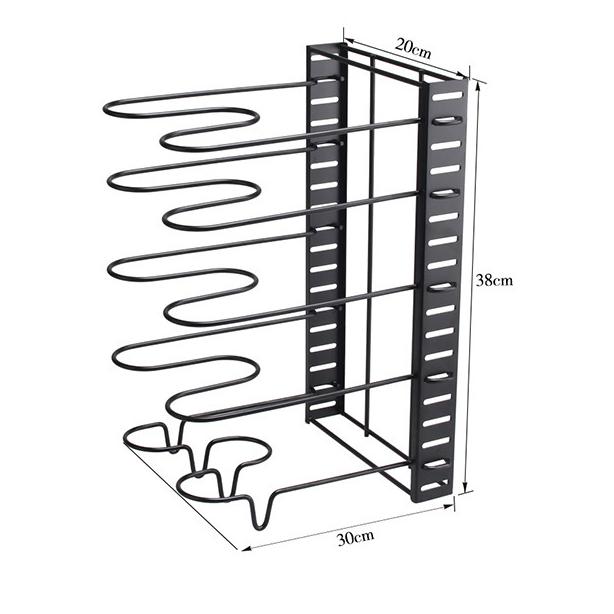 

8 ярусов органайзер для кастрюль, 3 способа своими руками, регулируемый шкаф, кладовая, кастрюли, крышки, стеллаж для хранения, организация кухни