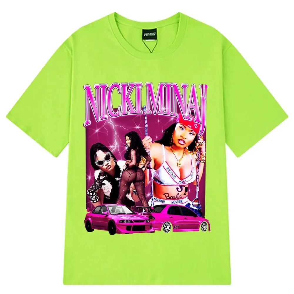 Nicki Minaj Graphic Tshirt 90s Vintage Hip Hop T Shirt Unisex Wounisex Casual Cotton Oversized Short Sleeve Aesthetic Trendy Tshirts