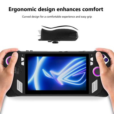 Silicone Console Cover Button Protective Cap Protective Case Cover Non-slip Anti Drop Replacement Accessories for ASUS Rog Ally