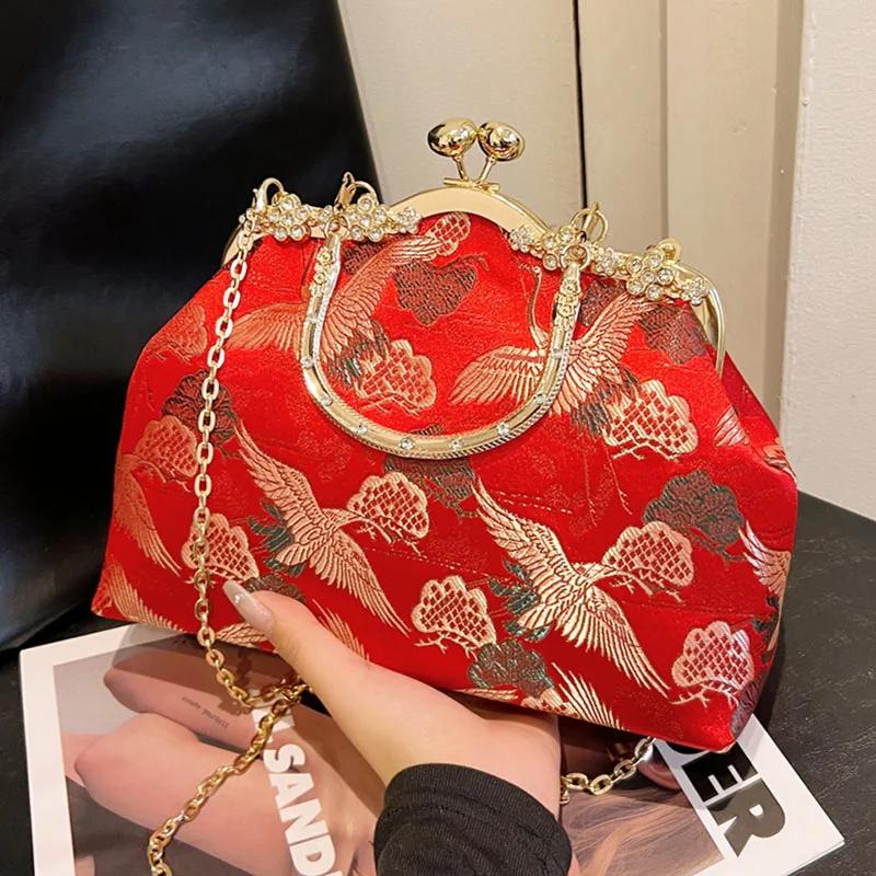 Genți de umăr cu cristale brodate pentru femei, geantă de mână aurie și argintie, genți de mână de înaltă calitate, la modă