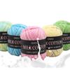 50g/roll Double Knitting DIY Crafts Warm Sewing Supplies Knitting Thread Knitted Yarn Milk Cotton