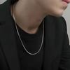 1 Stück Punk Hip-Hop Schlangen-Gliederkette Edelstahl-Halskette für Männer Frauen Silberfarbe Männlicher Schmuck Geschenke Cadenas Para Hombre