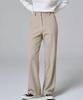 MALOUPE 2115 Stretch Semi-Wide Pants (Beige)