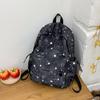 Schoolbag star printing student schoolbag personality niche versatile leisure backpack class travel large capacity backpack