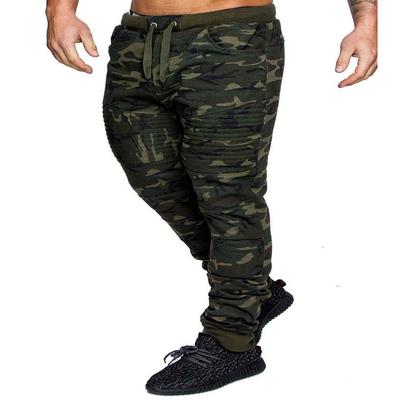 Men's Hip-Hop Striped Camouflage Fitness Pants