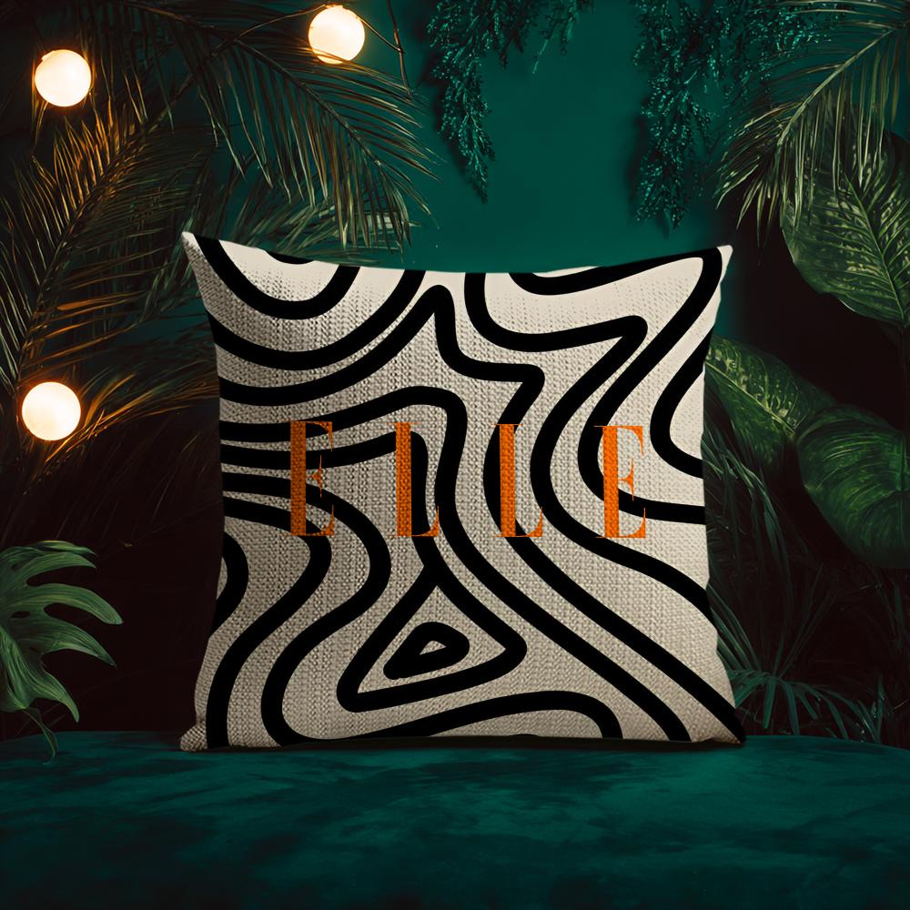 Healthy And confident Style Home ELLE Living Cushion Cover Silky elegant Comfort Sofa Bed Invisible zipper Beach pillowcase