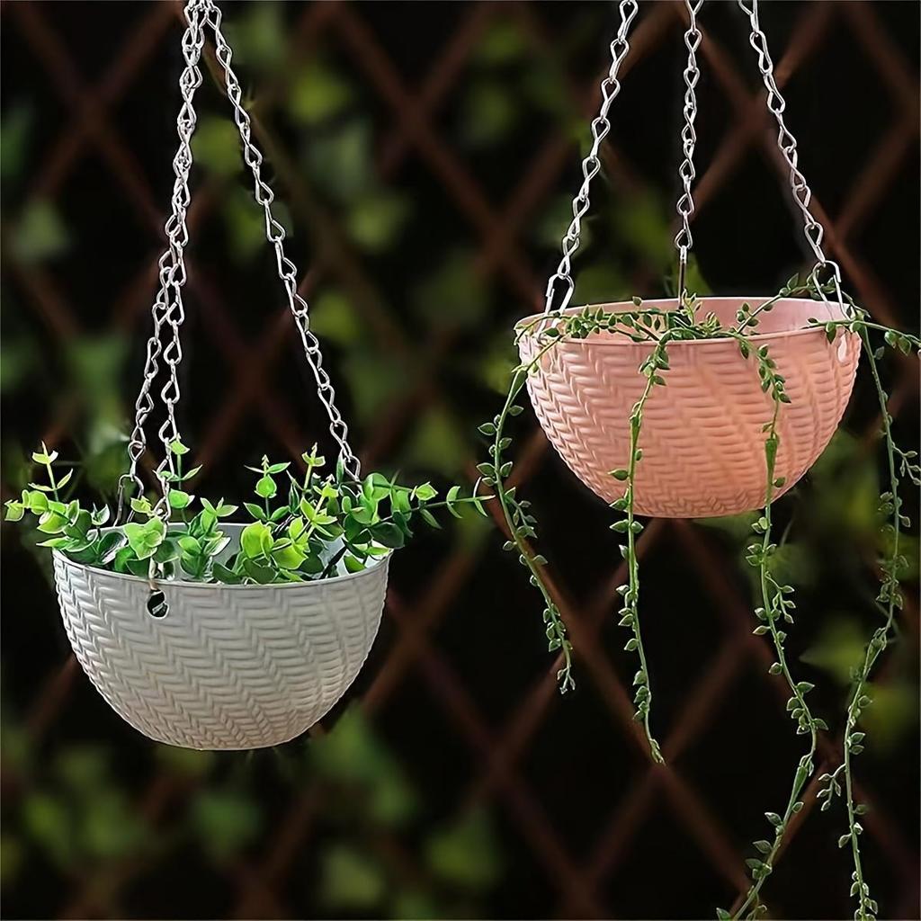 Outdoor Garden Balcony Hanging Flower Pot, Hanging Pot. Suitable for Indoor and Outdoor Green Plants