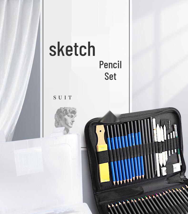 Professional Sketch & Charcoal Pencil Set for Students & Beginners