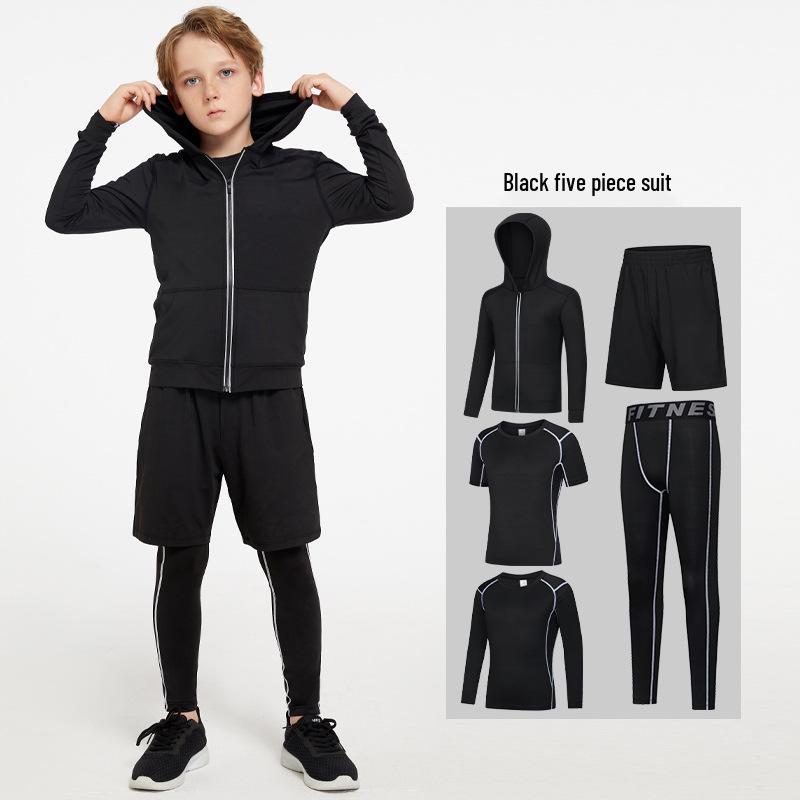 Unisex Quick-Dry Sports Set: Basketball, Football, Fitness, Running, Yoga - Men's/Women's/Children's Autumn & Winter Training Gear