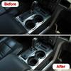 Carbon Fiber Central Gear Shift/Cup Holder Decor Ring Trim for Ford F150 2009-14