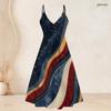 Women Plus Size Printed Two Piece Set Short Sleeve Open Cardigan Strappy V Neck Flared Dress