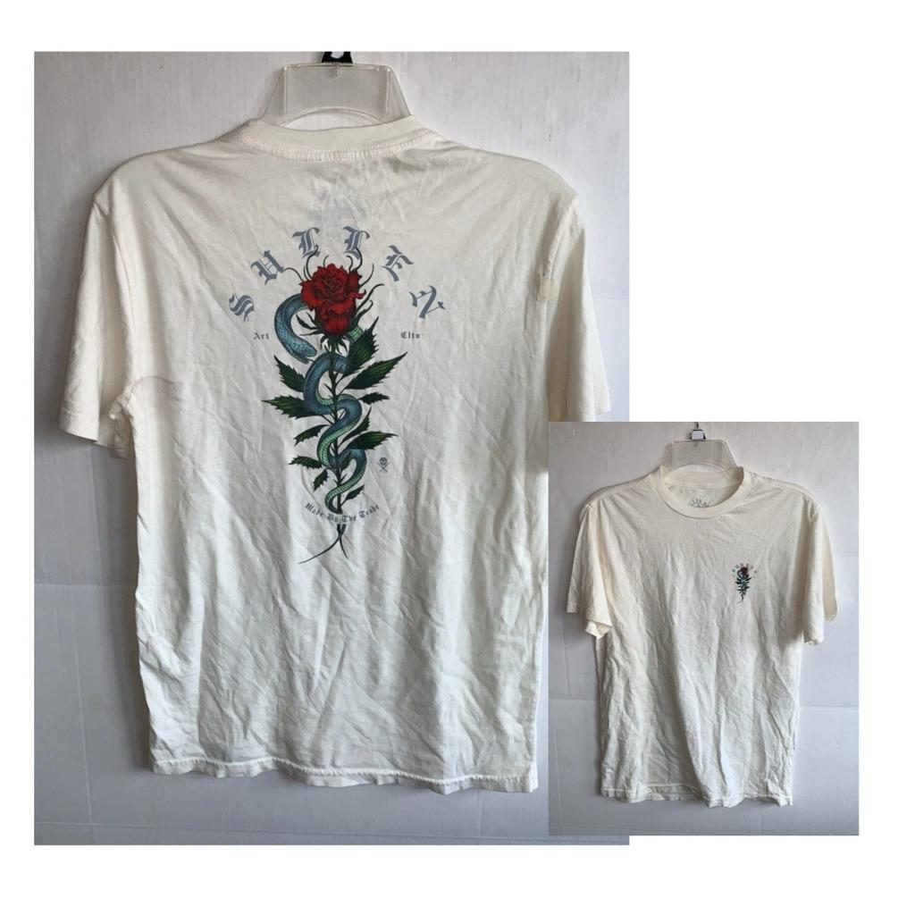 Sullen Art Tattoo Art Trendy Clothing Casual TShirt Mens and Womens Luxury Brand Top
