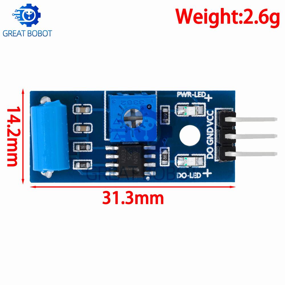 Normally Closed Type Vibration Sensor Module Alarm Sensor Module Vibration Switch SW-420 for Arduino Replacement Sensors2