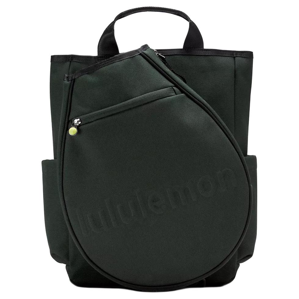 Lululemon Racket 19L Fashionable Versatile Cotton Racket Backpack Tote Men Backpack Rainforest-Green LU9CEIS-051302 Rainforest Green