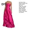 Evening Dress Hollow Out Round Satin Off-Shoulder Sleeveless Waist-Hugging Dress Summer Prom Wedding Party Maxi Dress
