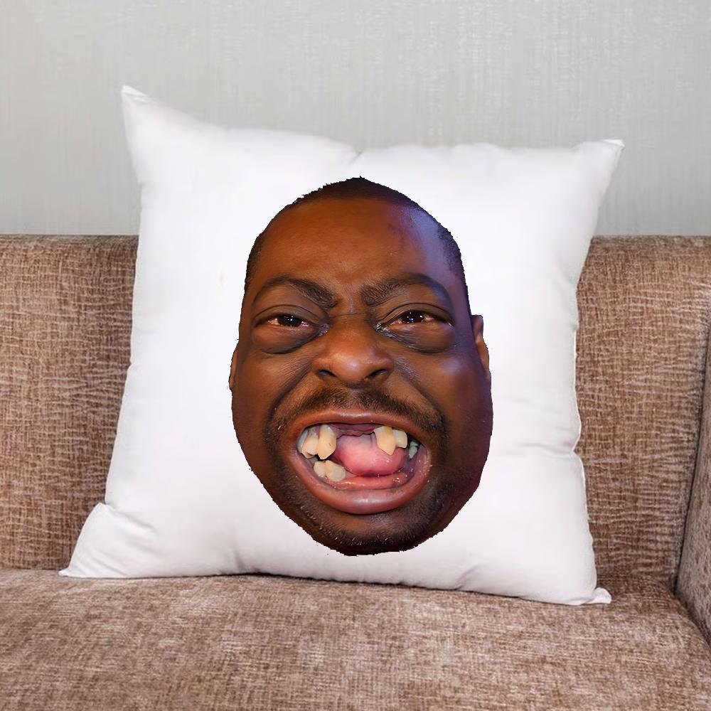 Funny Ugly Man Pillow Case For Home Bedroom Car Office Decoration Living Room Sofa Cushion Cover Suitable