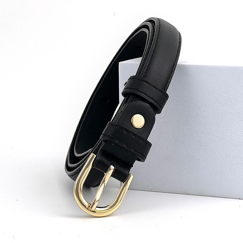 Leather Belt Vintage Women Versatile Decorative Waistband Casual Strap Jeans