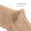 Men's Plus Size Striped Over-the-Knee Socks - European & American Autumn/Winter Combed Cotton.