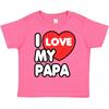 Inktastic I Love My Papa Toddler Kids Boys T-Shirt Heart Family Grandpa Child Preschooler