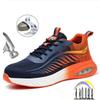 Men's Work Safety Shoes Summer Breathable Sneakers Men Lightweight Anti-smash Steel Toe Working Protective Shoes