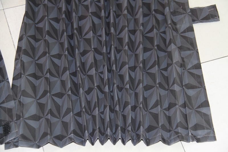 These center curtains for trucks feature pleated geometric patterns and a 140cm They are measuring 120cm x 140cm one for each and come with They can