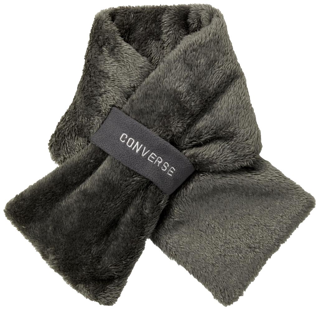 Converse Fleece Boa Cold Weather 80050900 Scarf, Wrap, Protection, Gray,