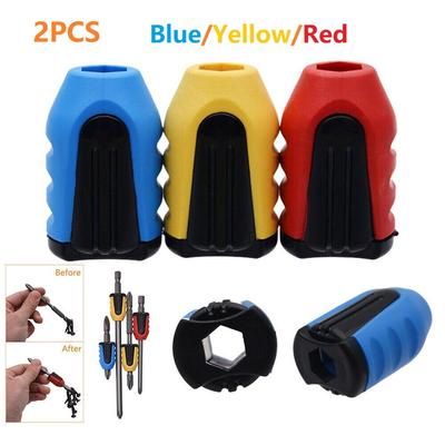 Magnetizer Magnetic Ring 2pcs Electric Screw Bit 6.35mm Shank