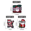 Santa Claus Delivering Gifts Enamel Pins Custom Halloween Brooches Lapel Badges Clothes Funny Jewelry Gift for Kids Friends