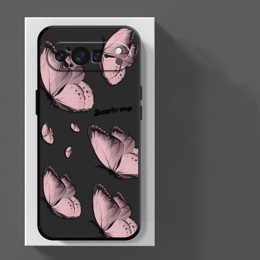 

Case for Google Pixel 10A 9a 6 7 8 Pro 7a 8a 10 9 Pro XL 6a Funda Phone Cover INS Retro Butterfly Google Pixel 10 Pro