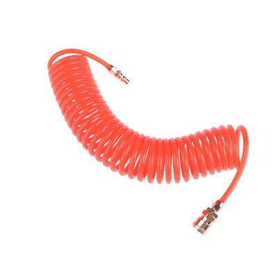 6 Meters Spiral Air Hose With Connector Air Compressor PU Spring Hose Tube Air High Pressure Telescopic Hose