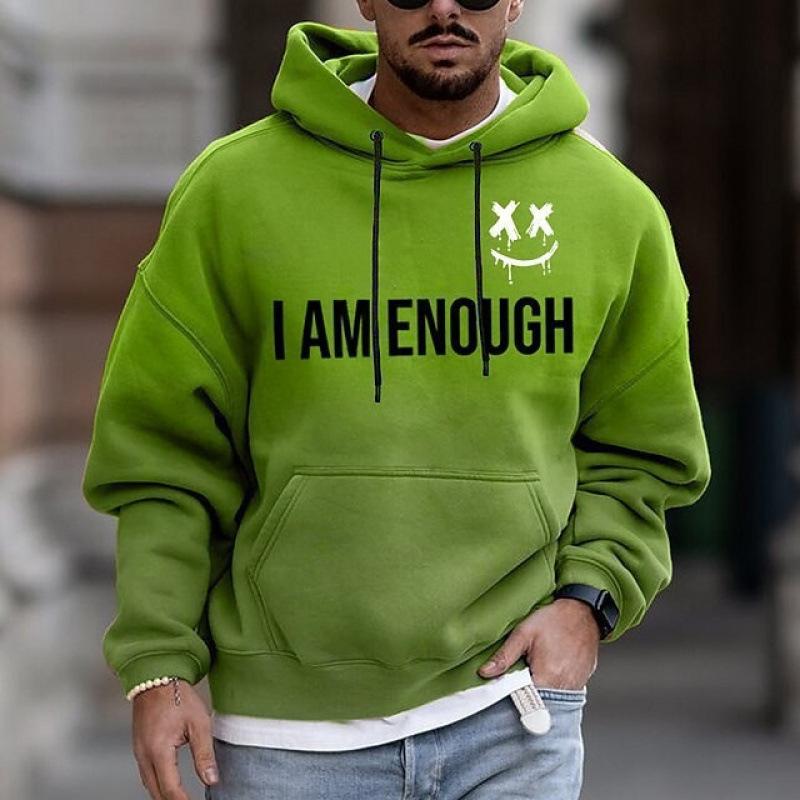 Fashion Printed Hooded Sweater Digital Printed Hoodie Simple Style
