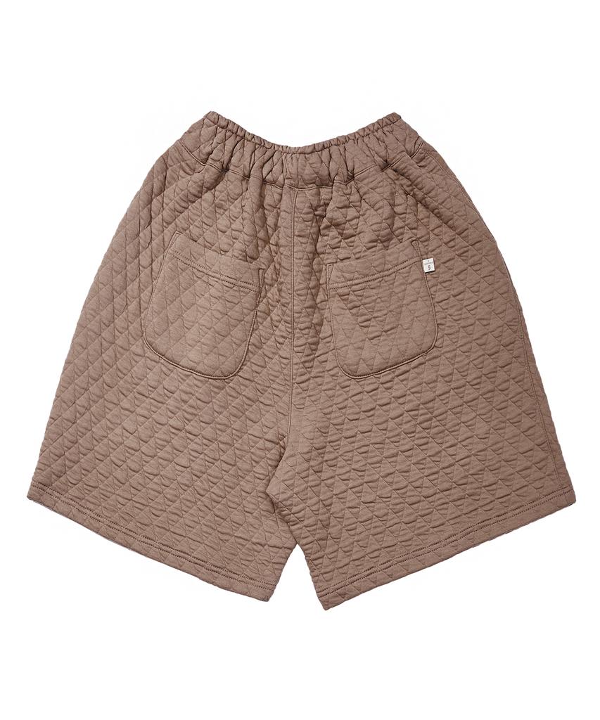 A NOTHING Vintage Dia-Quilting Wide 1/2 Pants (Beige)