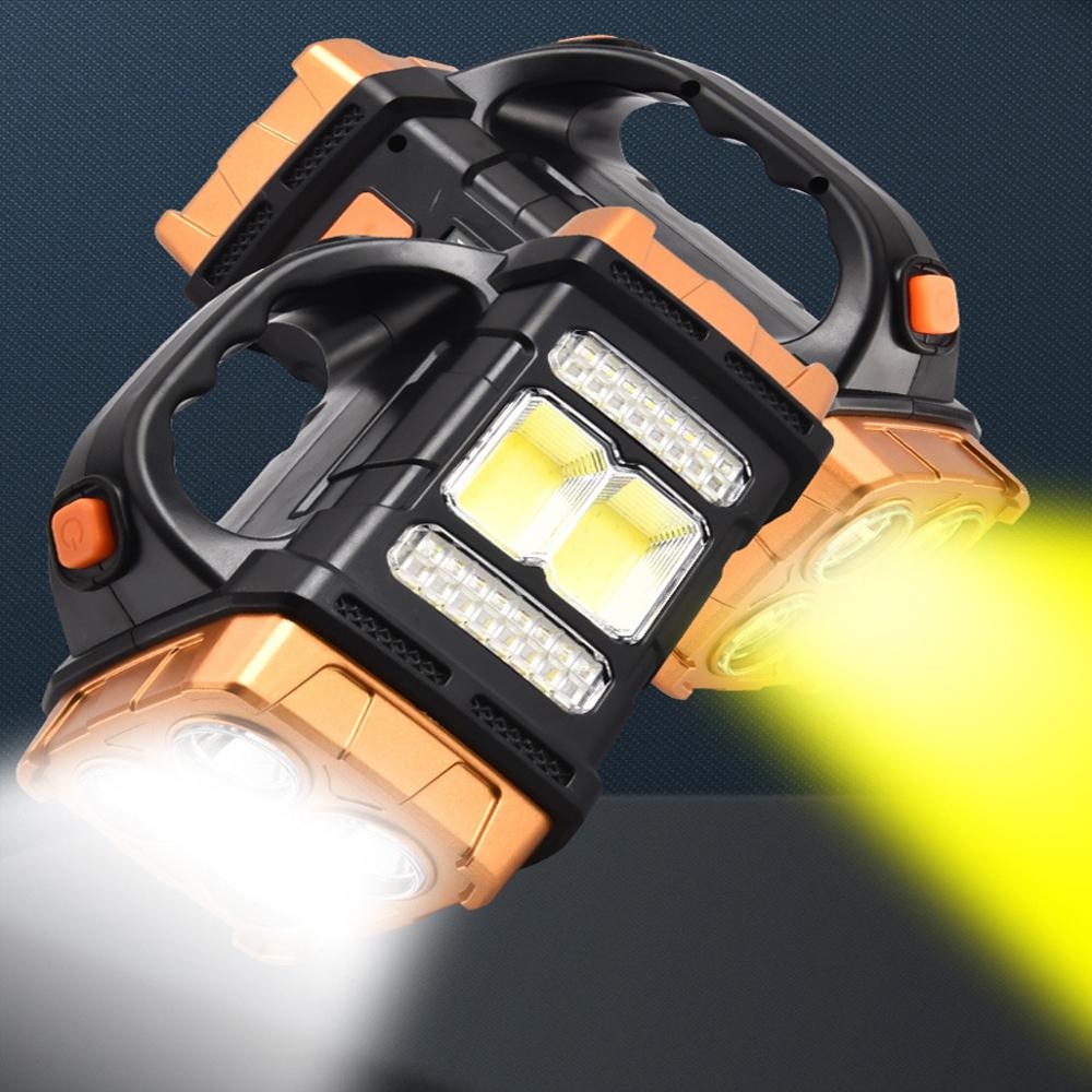 Flashlight Strong Light Charging Ultra Bright Outdoor Long Range LED Emergency Lighting Patrol Portable Searchlight Solar Energy