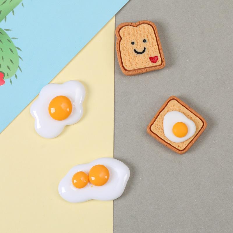 Resin Fried Egg Sandwich DIY Phone Case & Hair Clip Accessories